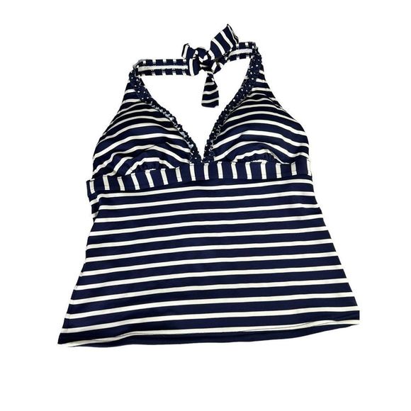 Boden Other - Boden blue and white striped swim top sz 6